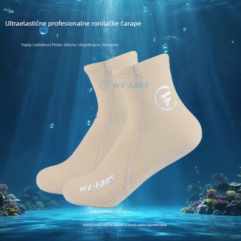 Ronilačke čarape za muškarce i žene, tople, protuklizne, za snorkeling i plivanje