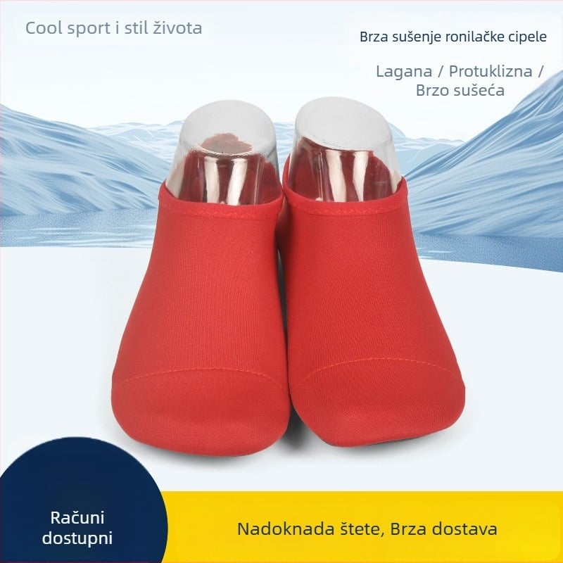 Ronilačke čarape, protuklizne, brzo se suše, za vodene sportove, s podlogom za prijanjanje