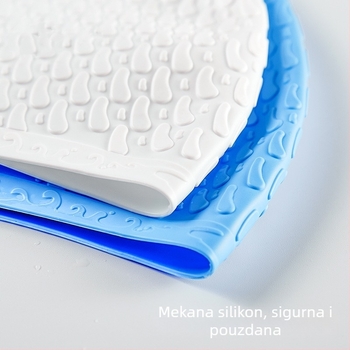 Silikonska kapa za plivanje za odrasle – vodootporna, prošireni dizajn mjehurića, zaštita ušiju