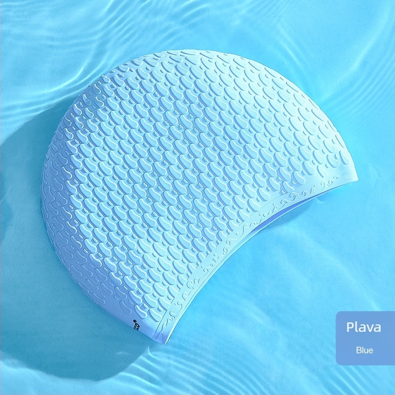 Silikonska kapa za plivanje za odrasle – vodootporna, prošireni dizajn mjehurića, zaštita ušiju