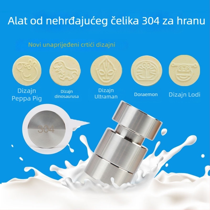 Ručna presa za sir s kalupom za kućnu upotrebu – 304 nehrđajući čelik, moderni minimalistički stil, stroj za proizvodnju sirnog praha