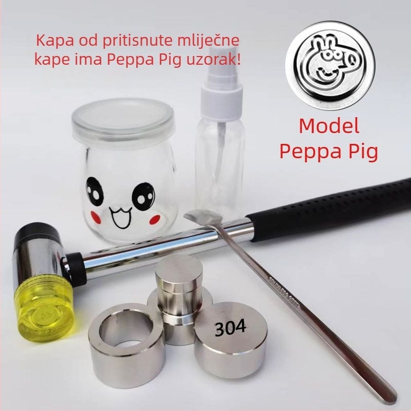 Ručna presa za sir s kalupom za kućnu upotrebu – 304 nehrđajući čelik, moderni minimalistički stil, stroj za proizvodnju sirnog praha