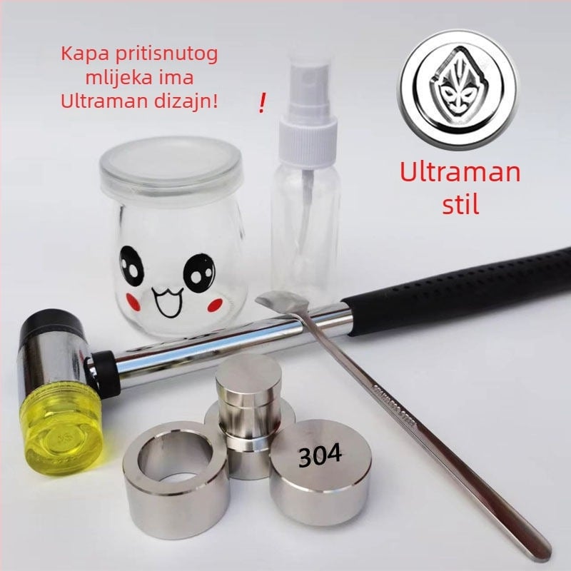 Ručna presa za sir s kalupom za kućnu upotrebu – 304 nehrđajući čelik, moderni minimalistički stil, stroj za proizvodnju sirnog praha