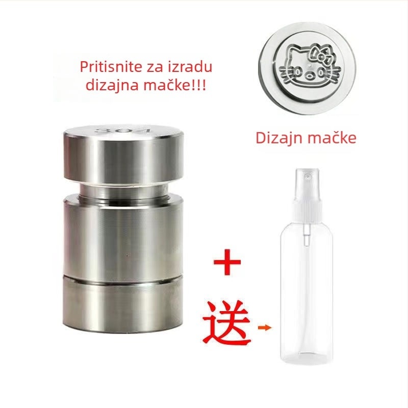 Ručna presa za sir s kalupom za kućnu upotrebu – 304 nehrđajući čelik, moderni minimalistički stil, stroj za proizvodnju sirnog praha