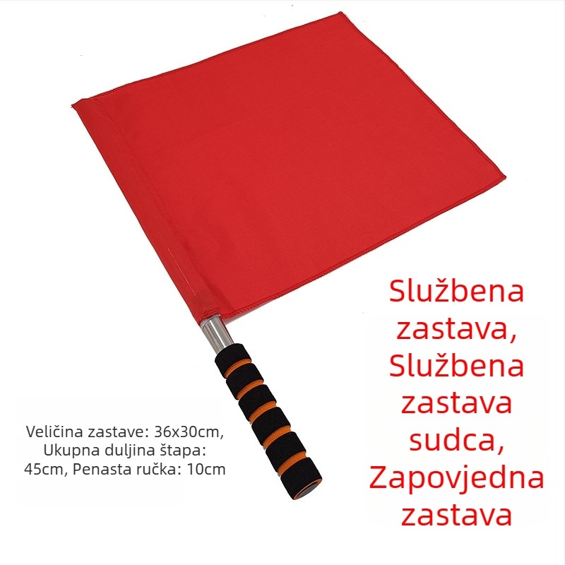 Set zastavica sudaca za trening atletike — bočne i krajnje zastavice, materijal poliester-pamuk | Kod proizvoda: A57121 | Marka: AOLY | Za nogomet, košarku i odbojku