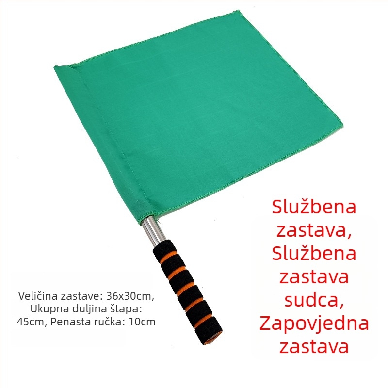 Set zastavica sudaca za trening atletike — bočne i krajnje zastavice, materijal poliester-pamuk | Kod proizvoda: A57121 | Marka: AOLY | Za nogomet, košarku i odbojku