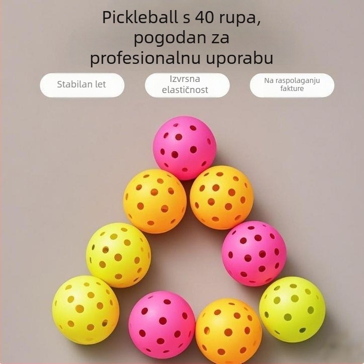 Shenmei Pickleball standardna lopta za unutarnju i vanjsku upotrebu – za početnike