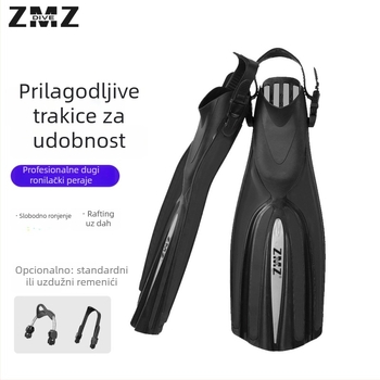 Duge ronilačke peraje od PVC, ZMZDIVE, prilagodljive, s mogućnošću privatne etikete, za odrasle