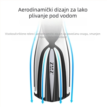 Duge ronilačke peraje od PVC, ZMZDIVE, prilagodljive, s mogućnošću privatne etikete, za odrasle