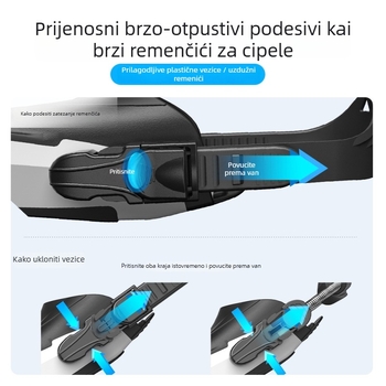 Duge ronilačke peraje od PVC, ZMZDIVE, prilagodljive, s mogućnošću privatne etikete, za odrasle
