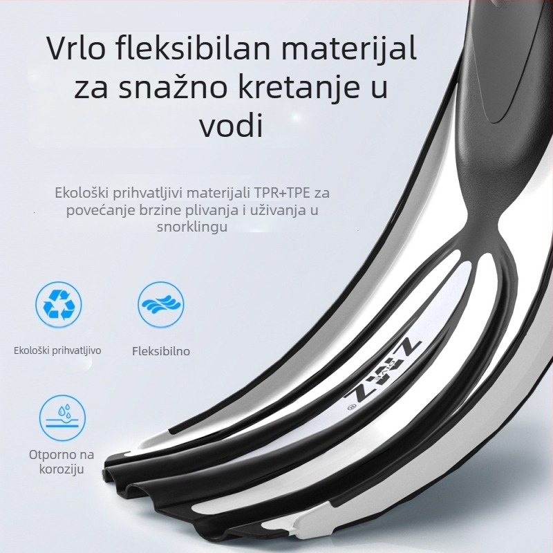 Duge ronilačke peraje od PVC, ZMZDIVE, prilagodljive, s mogućnošću privatne etikete, za odrasle