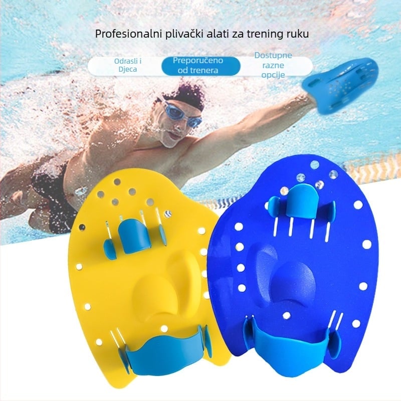 Whale lagana ručna plivačka pločica za odrasle — trening slobodnog stila i leptira, korekcija držanja, PP materijal