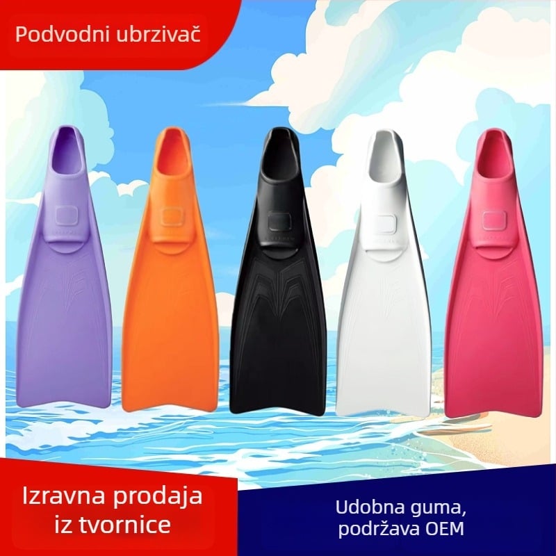 Duge potapne peraje s zatvorenim stopalom, lagane gumene peraje, prilagodljive, marka Congratulations