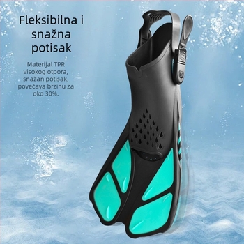 Odrasle unisex kratke plivačke peraje, podesive, od silikona, izdržljive s visokom elastičnošću. Marka: Ride Ship