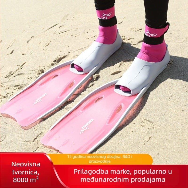 Thenice dugi peraje za plivanje, snorkeling i slobodno ronjenje, protukluzne; Materijali: TPR guma, PP; Prilagodba dostupna; Privatna oznaka dostupna