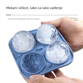 Sferični silikonski kalup za led, 100 ml, brzo zamrzavanje, lako vađenje, s logotipom