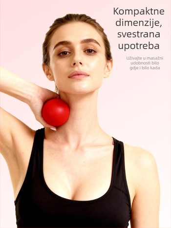Silikonska fascia masažna kuglica za vrat i tijelo — joga trening, opuštanje, visoka elastičnost, 155 g