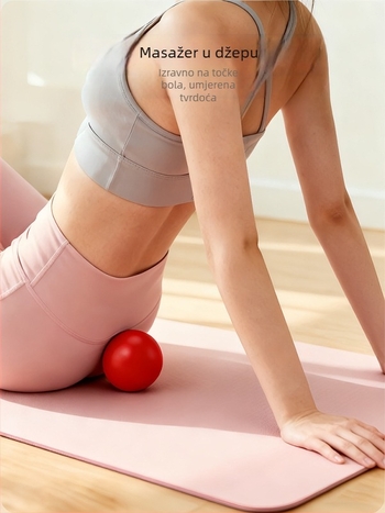Silikonska fascia masažna kuglica za vrat i tijelo — joga trening, opuštanje, visoka elastičnost, 155 g