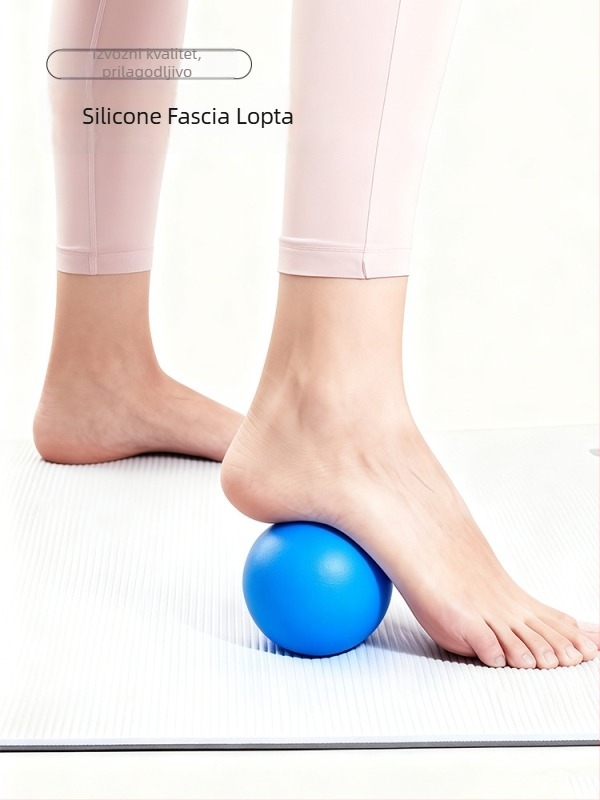 Silikonska fascia masažna kuglica za vrat i tijelo — joga trening, opuštanje, visoka elastičnost, 155 g