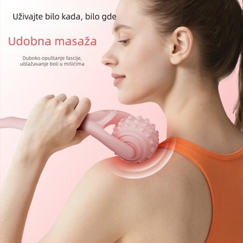 Yoga masažni štapić s valjkom za masažu nogu i cijelog tijela — branda Special, materijal Tpes, težina 80 g, Ne napuhava