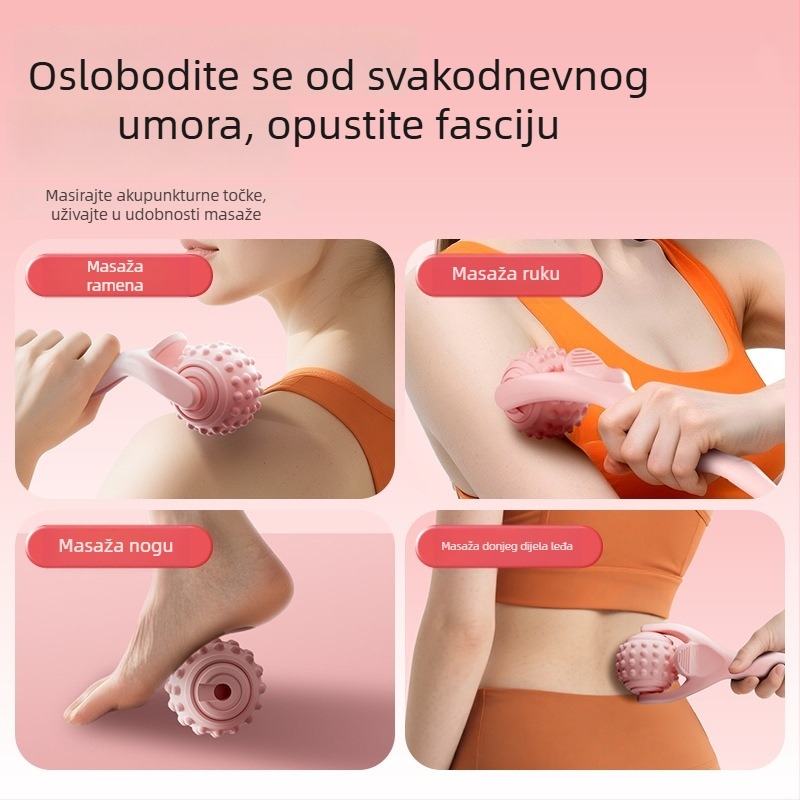 Yoga masažni štapić s valjkom za masažu nogu i cijelog tijela — branda Special, materijal Tpes, težina 80 g, Ne napuhava