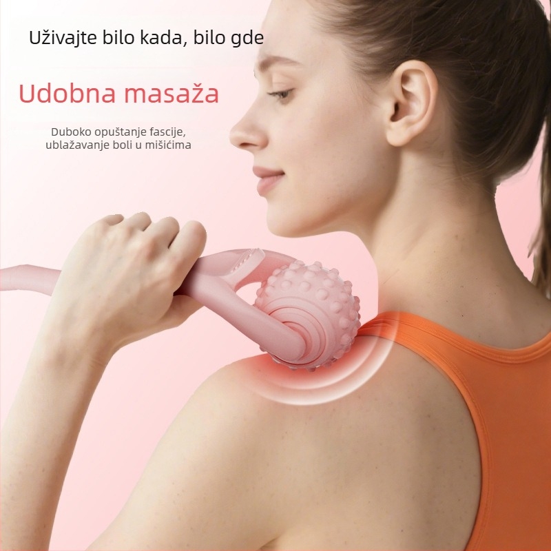 Yoga masažni štapić s valjkom za masažu nogu i cijelog tijela — branda Special, materijal Tpes, težina 80 g, Ne napuhava