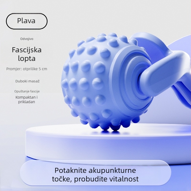 Yoga masažni štapić s valjkom za masažu nogu i cijelog tijela — branda Special, materijal Tpes, težina 80 g, Ne napuhava