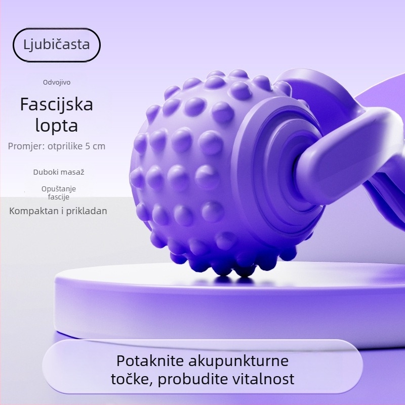 Yoga masažni štapić s valjkom za masažu nogu i cijelog tijela — branda Special, materijal Tpes, težina 80 g, Ne napuhava