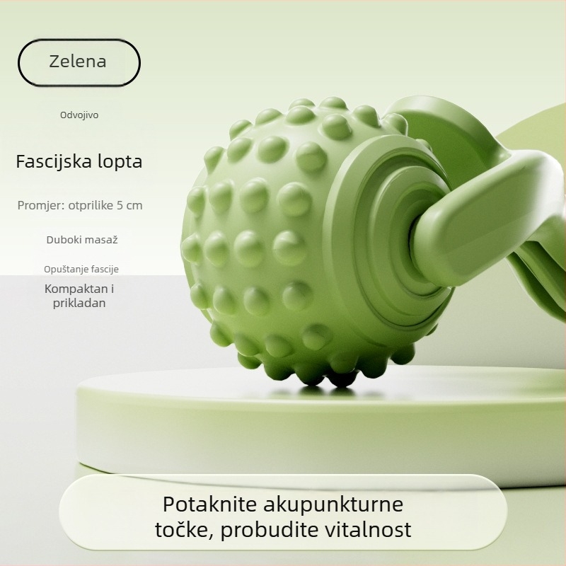 Yoga masažni štapić s valjkom za masažu nogu i cijelog tijela — branda Special, materijal Tpes, težina 80 g, Ne napuhava