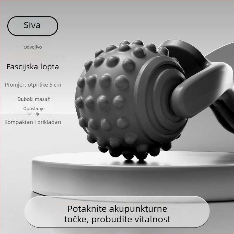 Yoga masažni štapić s valjkom za masažu nogu i cijelog tijela — branda Special, materijal Tpes, težina 80 g, Ne napuhava