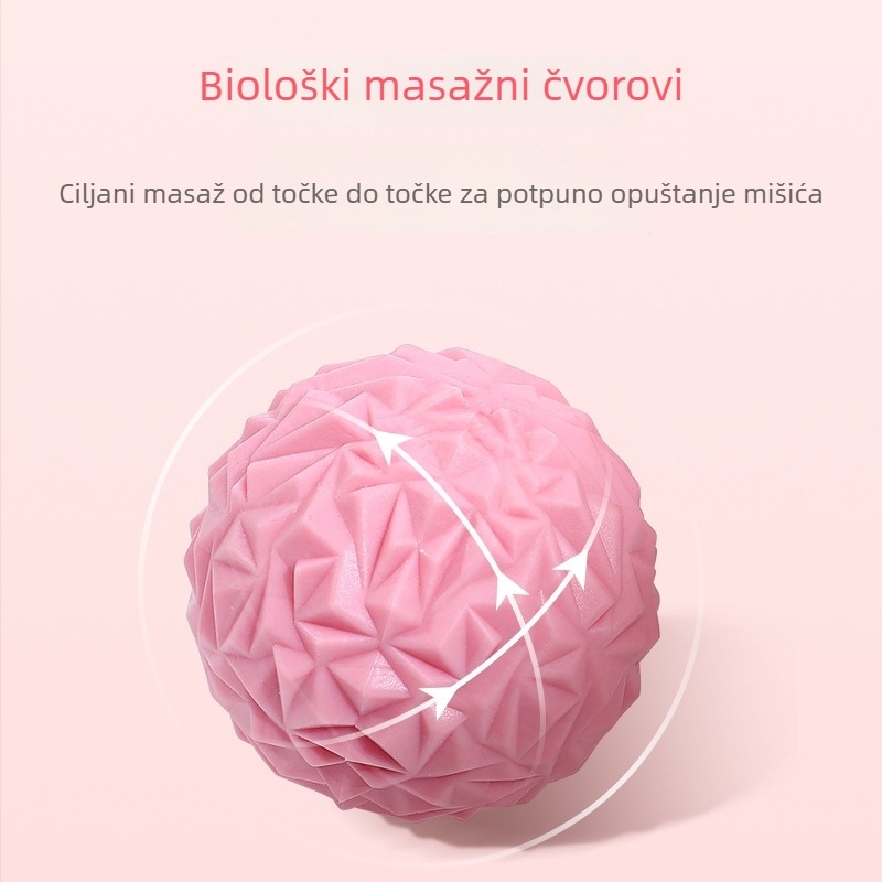 Fascijalna masažna lopta za stopala i jogu — ne napuhuje se, Materijal: TPE, Prilagodljiva, Pogodno za fitness i zdravstveni masažni