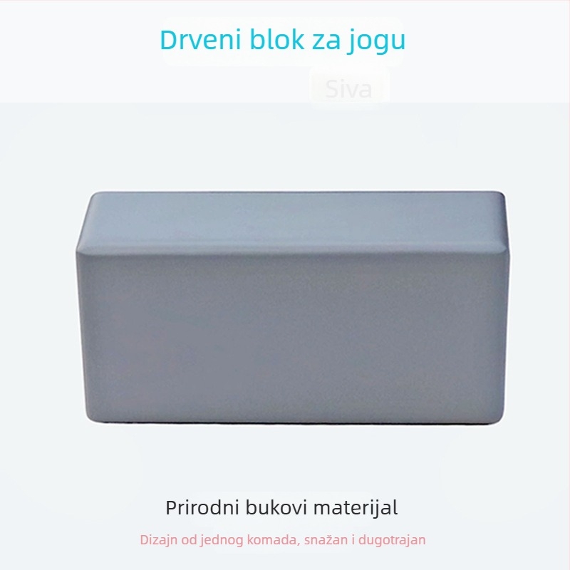 Joga blok od masivnog drveta – Iyengar stil, marka YaojameiYOGAYJM, oprema za jogu