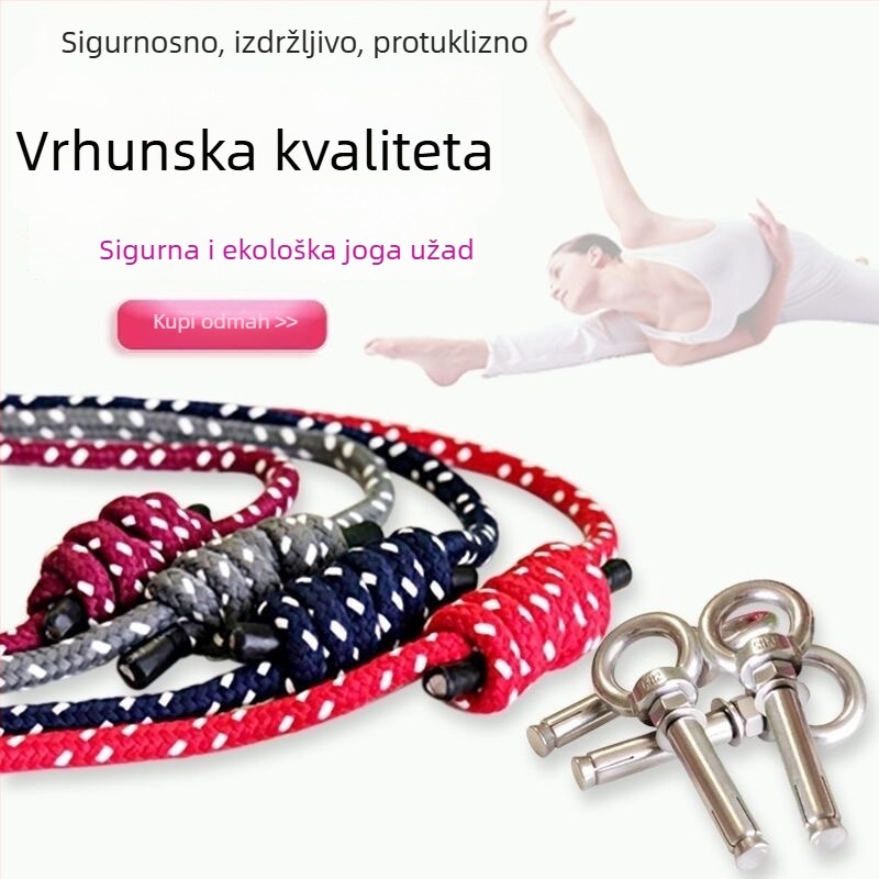 XinReDa Joga konopac za zid – poliester-pamuk konopac za vježbanje joge, pomagala za jogu (Tip: Stretch Strap/Yoga Rope; Brand: XinReDa; Materijal: Poliester-Pamuk; Kategorija: Yoga aids)