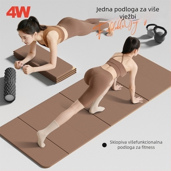 POE joga prostirka, 8 mm debljina, sklopiva, protuklizna, tiha