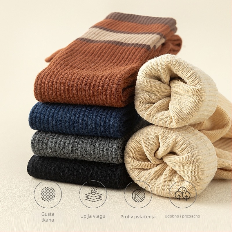 Čarape do koljena s pet prstiju, pamuk, prugaste, sportske, upijaju znoj i kontroliraju miris