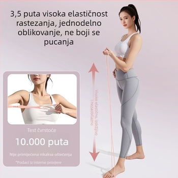 Silikonski otporni trak s oblikom osmice za žene – cijeli tjelesni trening i joga
