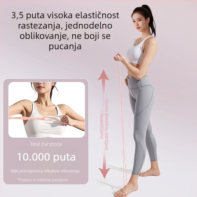 Silikonski otporni trak s oblikom osmice za žene – cijeli tjelesni trening i joga