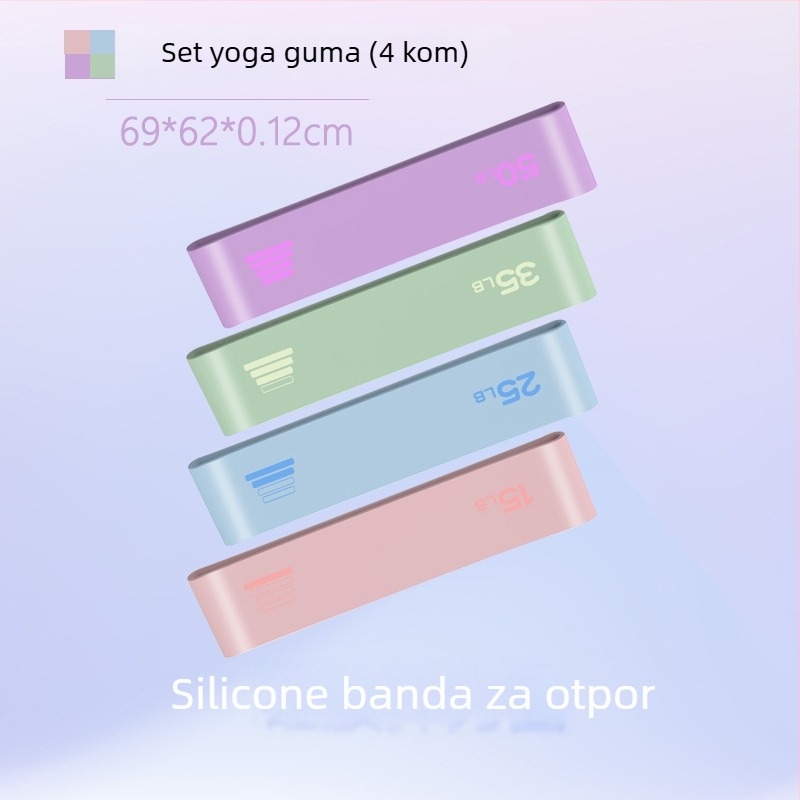 Silikonski elastični prsten za hip-squat treninge, trening zadnjice i joga krug — Podrijetlo: Zhejiang