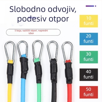 Saiyuekang TPE otporna užad – 11-dijelni set za fitness, oblikovanje tijela i ples
