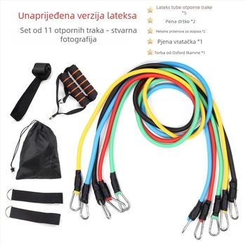 Saiyuekang TPE otporna užad – 11-dijelni set za fitness, oblikovanje tijela i ples