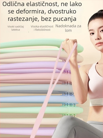 Figure-8 napinjač, TPR materijal, Otpor 16/28/36 lb, Istezanje leđa i proširenje prsnog koša, Otvaranje ramena, Joga fitness