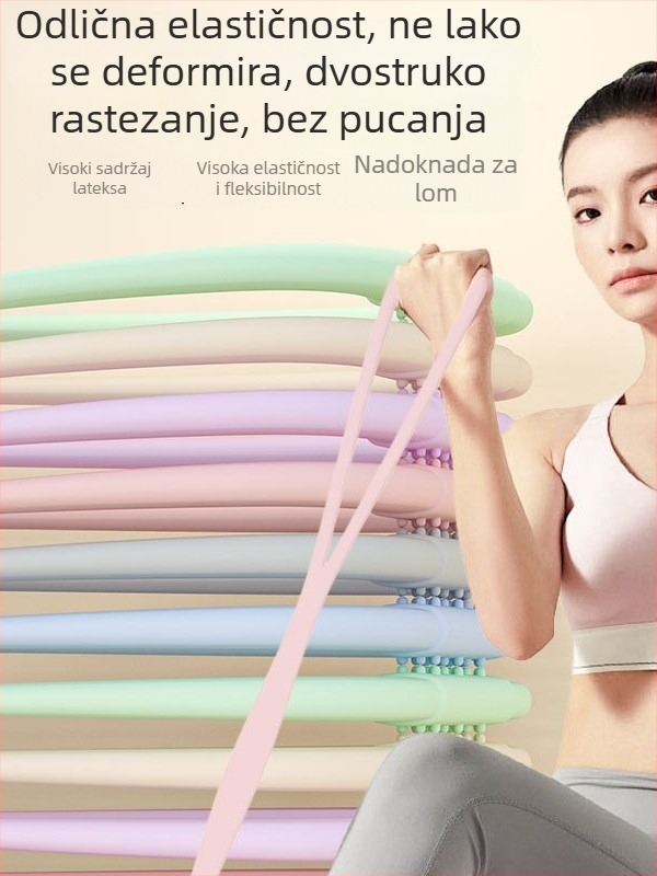 Figure-8 napinjač, TPR materijal, Otpor 16/28/36 lb, Istezanje leđa i proširenje prsnog koša, Otvaranje ramena, Joga fitness