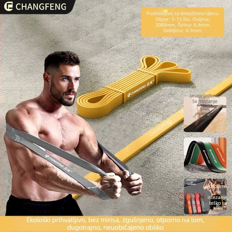 Changfeng latex traka za fitness – pomoć pri zgibovima i treningu prsnih mišića