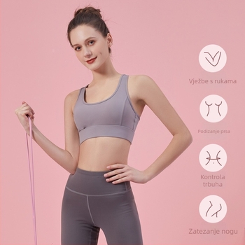 Youyou gumeni pojas za jogu za istezanje, 8-oblik pojas za leđa, ramena i vrat — kućni fitness uređaj