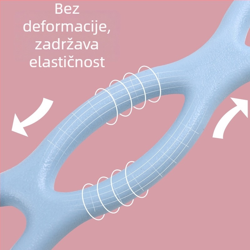 Youyou gumeni pojas za jogu za istezanje, 8-oblik pojas za leđa, ramena i vrat — kućni fitness uređaj
