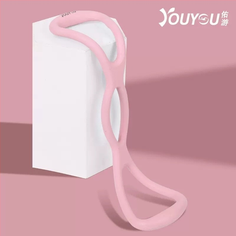 Youyou gumeni pojas za jogu za istezanje, 8-oblik pojas za leđa, ramena i vrat — kućni fitness uređaj