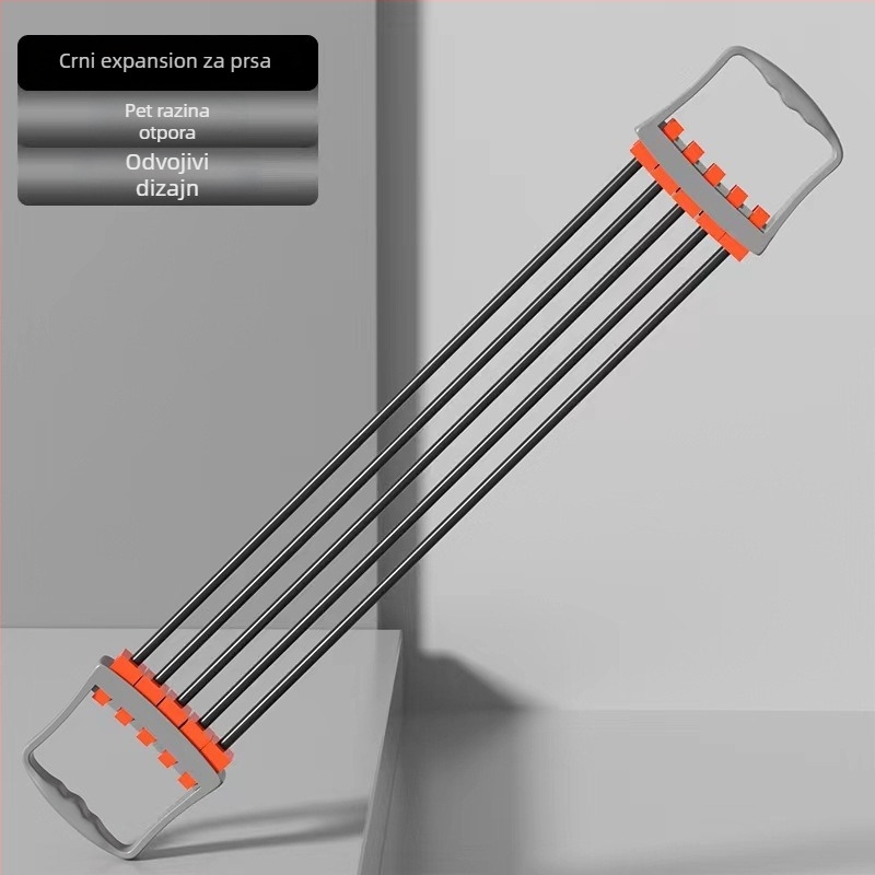 Proširivač prsnog koša – višenamjenski uređaj za trening mišića prsnog koša i ruku, materijal TPR, otpornost 5. razine, elastična traka, pogodna za djecu, tinejdžere i odrasle