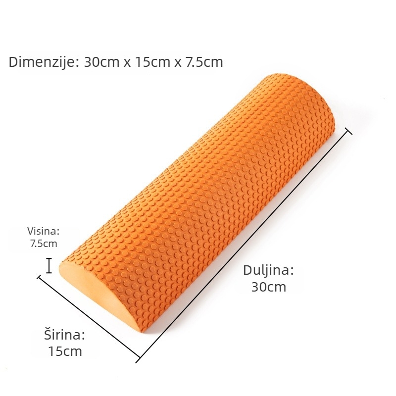 Polukružni EVA foam valjak za balans joge, kolonu i pilates – Tang luan