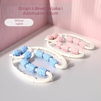 Penasti valjak za oslobađanje fascije bedara – masažni štapić i masažni valjak za noge, za fitness i bodybuilding – dodatak za jogu