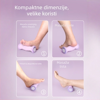 Kotačić za jogu za masažu plantarne fascije i mišićni valjak – kućni fitness uređaj